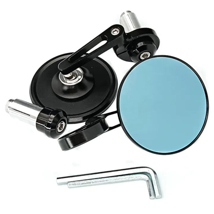 Motorcycle%20Mirrors%20Aluminum%20HandleBar%20End%207/8"%2022mm%20Side%20Adjustable%20Rearview%20Mirrors%20Street%20Bike%20Scooter%20E-bike%20Side%20Mirror%20-%20Image%204