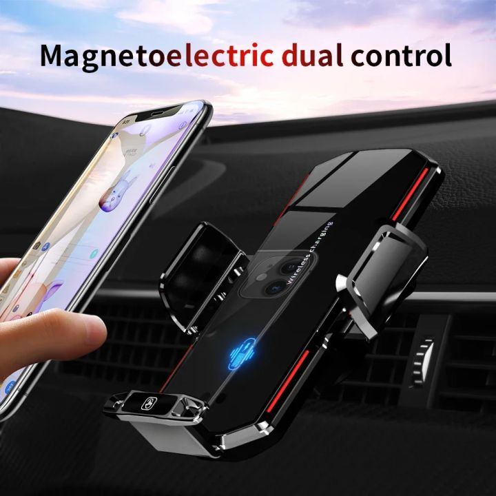 VIKEFON%20Car%20Wireless%20Charger%20Magnetic%20Automatic%20Clamp%20%20Fast%20Charger%20Car%20Phone%20Holder%20for%20iPhone14%2013%2012Samsung%20S20%20S10%20Universal%20-%20Image%204