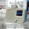 C10 Radio Portable Radio LCD Screen Alarm Clock DAB DAB+ FM Bluetooth-compatible Broadcasting Radio Supports TF Card MP3 Player. 