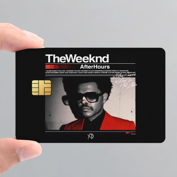 The%20Weeknd%20After%20Hours%20Fashion%20Waterproof%20Scratch%20Pattern%20New%20Stickers%20Decoration%204%20PCS%20Card%20Cover%20-%20Image%204
