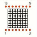 3mm 8*8 Led Display Common Cathode Dot Matrix Module MAX7219 8 X 8 Display Board Red Blue Green 1088AS. 