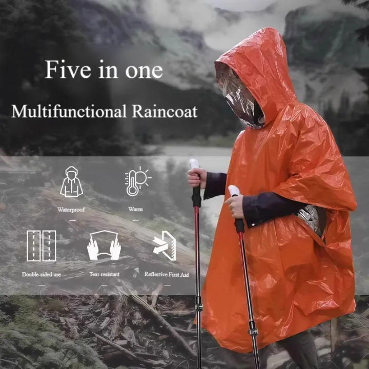 Outdoor%20Waterproof%20Raincoat%20Camping%20Portable%20Mountaineering%20Hiking%20Emergency%20Aluminum%20Film%20Raincoat%20For%20Preventing%20Temperature%20-%20Image%202