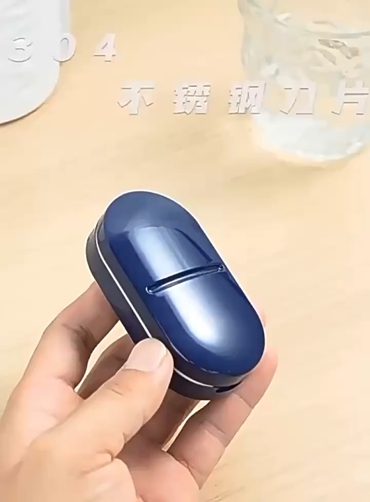 Mini Travel Medicine Cutter and Organizer Box
