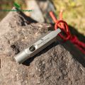 Boundless Voyage Titanium Whistle Emergency Survival Whistles with Lanyard Loud Coaches Training Sports Keychain Whistle. 