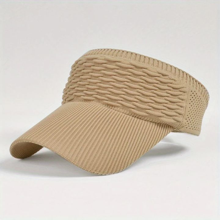 Casual%20Elastic%20Knitted%20Cap,%20Breathable%20Women's%20Empty%20Top%20Sunshade%20Hat%20For%20Outdoor%20Sports%20And%20Sun%20Protection%20-%20Image%207