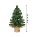20cm Mini Artificial Christmas Tree Desktop Fake Pine DIY Small Desktop Decorative Holiday Party Xmas Tree Ornaments. 