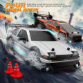 1:24 Scale RC Drift Car 4WD 2.4GHz 30KM/H High Speed Racing Sport Toy Car with LED Lights, Racing and Drift Wheels. 