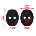 PINMOAP Silicone Car Door Lock Protective Cover Thickened Anti Collision Adhesive Car Door Lock Buffer Shock Absorber Cover.