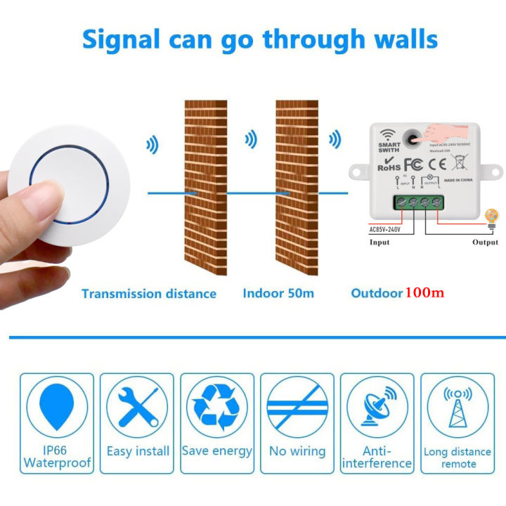 AXUS%20110V%20220V%20Mini%20Receiver%20433HMz%20Wireless%20Round%20Button%20Remote%20RF%20Safey%20Switch%20Module%202200W%20Fr%20Home%20LED%20Lamp%20Bulb%20-%20Image%202