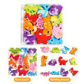 Montessori Toy Wooden jigsaw Puzzle Creative 3D Puzzle for Children's Intelligence Development Ealy Educational Toy For Children. 