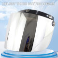 Motorcycle 3-Snap Visor Lens Shield Sturdy Anti Dizziness Motorcycle Helmet Visor Lens for Friends Family Members Neighbors.