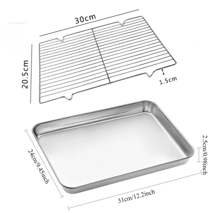 304%20Stainless%20Steel%20Baking%20Tray%20Set%20with%20Grill%20Metal%20Rectangular%20Cooling%20Rack%20Grilling%20Tools%20BBQ%20for%20Kitchen%20Outdoor%20Camping%20-%20Image%207