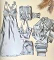 6 Pieces Turkish Bridal Silk Nighty For Her. 