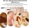1PCS Makeup Spatula, Stainless Steel Foundation Spatula, Makeup Stirring Rod Tool for Nail Art Face Makeup, 6.4Inch. 