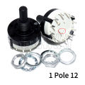 RS26 1 Pole Position 12 Selectable Band Rotary Channel Selector Switch Single Deck Rotary Switch Band Selector. 