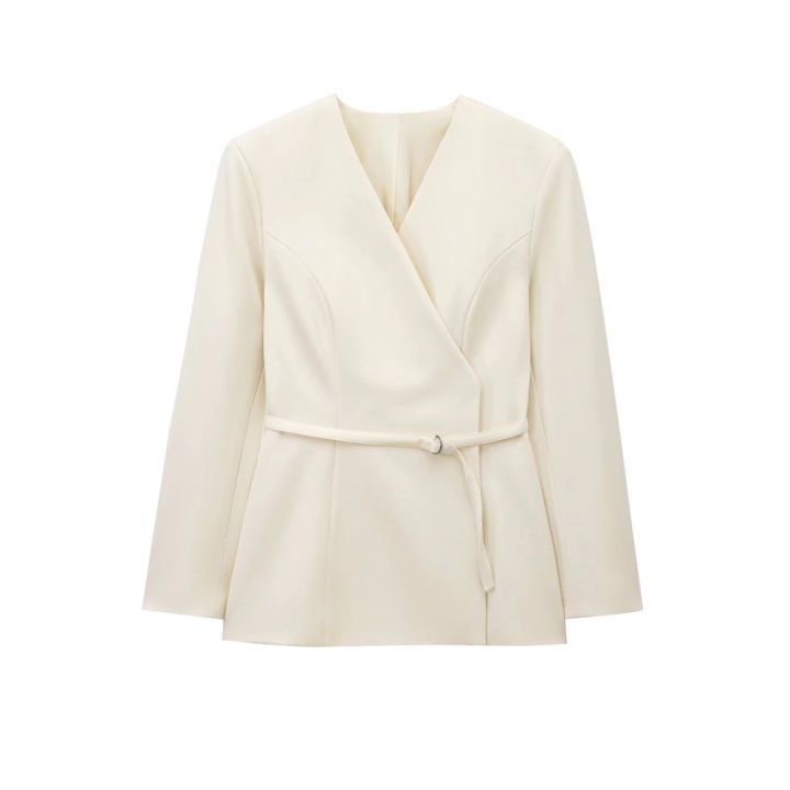 Women's%20Chic%20V-Neck%20Blazer%20Coat%20with%20Belt%20Long%20Sleeve%20Snap-Button%20Fashion%20Outerwear%20Top%20-%20Image%207