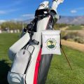 Crown Golf Valuable Item Bag, Funny Golf Valuables Pouch, PU Leather Golf Tee Pouch with Drawstring Closure For Father’s Day. 