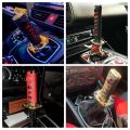 100/150/200mm JDM Katana Shift Knob Samurai Sword Gear Shifter Knob with 4 Adapters Universal Fits Most Manual & Automatic Car. 