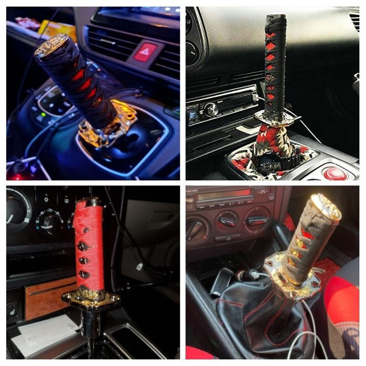 100/150/200mm%20JDM%20Katana%20Shift%20Knob%20Samurai%20Sword%20Gear%20Shifter%20Knob%20with%204%20Adapters%20Universal%20Fits%20Most%20Manual%20&%20Automatic%20Car%20-%20Image%205