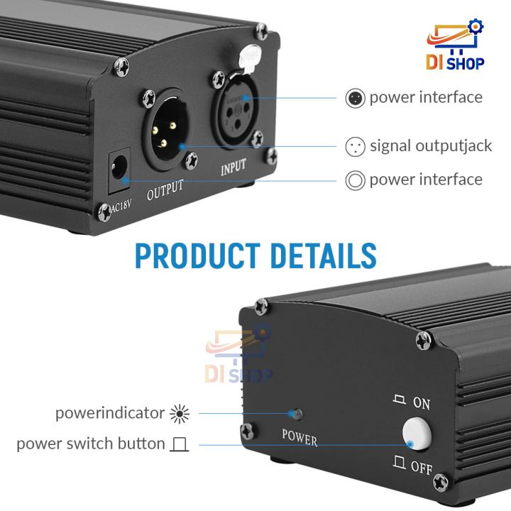 48v%20Phanton%20Power%20Supply%20+%20cable%20for%20condenser%20microphone%20microphone%20microphone%20recording%20microphone%20-%20Image%207