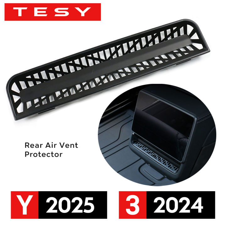 for New Tesla Model Y Juniper 2025 Launch Model 3 Highland 2024 Rear Air Outlet Cover Rear Air Vent Protective Anti Blocking