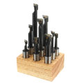 Allsome 9pcs 12mm Shank Boring Bar Set Carbide Tipped Lathe Tool Flat End Rod. 