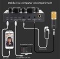 V8 Sound Card + BM800 Mic Set Condenser Microphone Live Sound Card Bluetooth Audio Interface Studio Streaming Recording for Phone PC. 