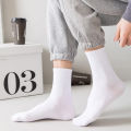 5Pairs Brand Men Cotton New Style White Socks Men Soft Breathable Sports Long Socks Summer Winter for Male Socks Plus Size. 