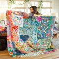 Heart Print Blanket Flannel Blanke Bed Sofa Travel Camping Super Soft Cozy Plush Blanket Love Print Blanket for All Seasons. 