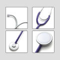 Portable Single Head Stethoscope Professional Cardiology Doctor Medical Equipment Device Student Vet Nurse Clinic. 