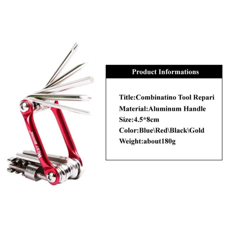 WEST%20BIKING%2011%20in%201%20Bicycle%20Repair%20Tool%20Multifunction%20Bicycle%20Repair%20Set%20MTB%20Road%20Bike%20Repair%20Tools%20Kit%20Wrench%20Screwdriver%20-%20Image%205
