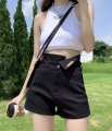 High Waisted Denim Shorts Women's Fashion Jeans, Korean Style, Good Fabric, Beautiful Shape, Sweet Color, Cute 9616 #. 