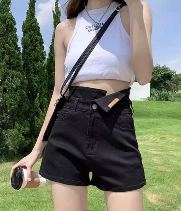 High%20Waisted%20Denim%20Shorts%20Women's%20Fashion%20Jeans,%20Korean%20Style,%20Good%20Fabric,%20Beautiful%20Shape,%20Sweet%20Color,%20Cute%209616%20#%20-%20Image%202
