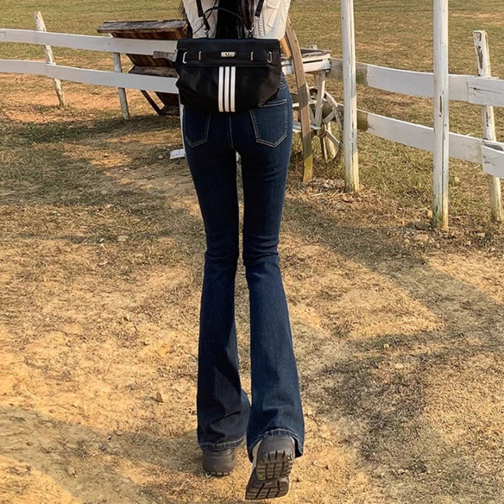 Woman%20Elastic%20High%20Waist%20Bell%20Bottom%20Jeans%20Female%20High%20Street%20Designer%20Flare%20Pants%20Lady%20Fashion%20Blue%20Black%20Gothic%20Denim%20Trousers%20-%20Image%202