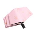 Cute Sun Umbrella Windproof and Sunscreen Fully Automatic Sun Umbrella Dual Purpose Students Folding Sun Umbrella. 