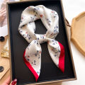70x70cm Square Scarf Women Imitation Silk Hairbands Foulard Women Bandands Kercheif Shawls Wraps Small Hijab. 