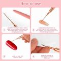 5pcs Nail Art Liner Brush Set UV Gel Nail Brushes Kits French Stripe Line Painting Drawing Flower Pen Professional Manicure Tool.