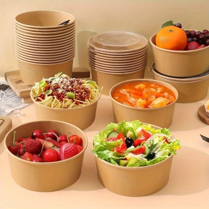 10/20PCS%20Kraft%20Paper%20Round%20Bowls%20Disposable%20Lunch%20Bento%20Bowls%20with%20Lids%20Meal%20Prep%20Salad%20Noodles%20Bowls%20Party%20Fries%20Fast%20Box%20-%20Image%206