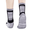 YUEDGE Mens Sock Moisture Wicking Cushioned Crew Athletic Socks 5Pairs Walking Hiking Socks Padded Work Boot Socks For Men 37-46. 
