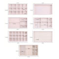Velvet Jewelry Box Display Tray Drawer Storage Jewellery Holder For Ring Earrings Necklace Bracelet Soft Velvet Organizer Case. 