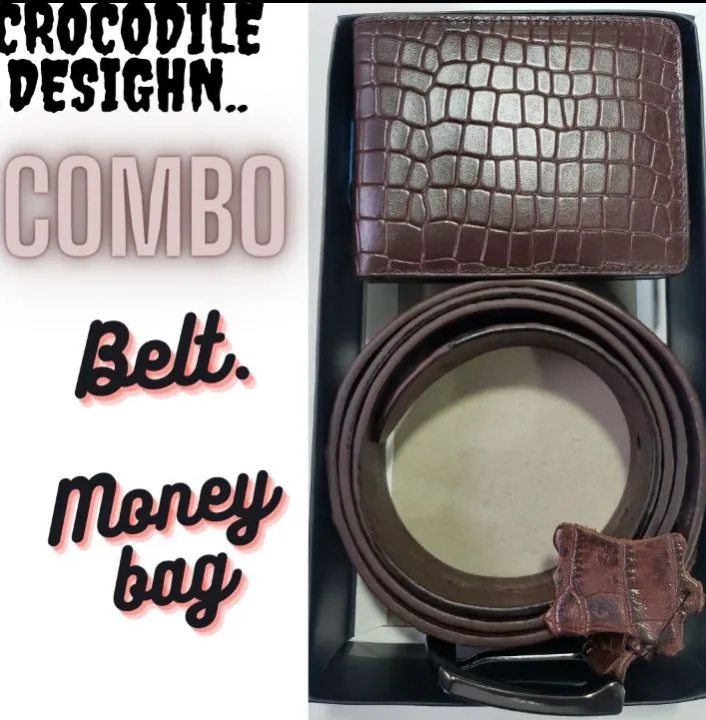 MODEL%20:%20NCC-02%20Pure%20Cow%20Leather%20Stylish%20Crocodile%20Desighn%20Belt.%20Moneybag%20Combo%20%20Soft%20Leather%20-%20Image%209