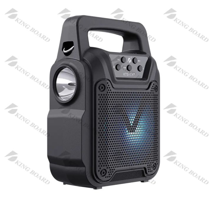 KTS%20Wireless%20Portable%20Speaker%20With%20Double%20Solar%20Plate%20,%20FM%20Radio%20&%20Torch%20Light%203%20Inch%20KTS-1767%20-%20Image%202