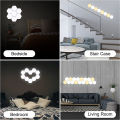 Hexagon Wall Light Wall Mounted Remote Control Touch Sensitive DIY Geometric Modular Assembled USB Power RGB led Colorful Light. 
