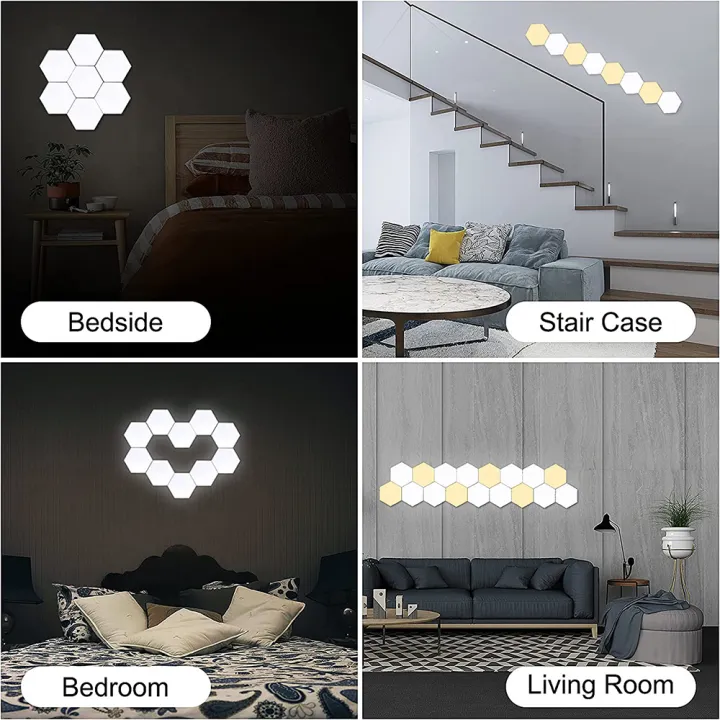 Hexagon%20Wall%20Light%20Wall%20Mounted%20Remote%20Control%20Touch%20Sensitive%20DIY%20Geometric%20Modular%20Assembled%20USB%20Power%20RGB%20led%20Colorful%20Light%20-%20Image%204