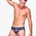 Men Swimwear swim Briefs Padded Swimming Trunks Tight suit flamingo Printed Swimsuit Surfing Summer Beach Sports Pants Push-up.