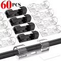 Cable Clips Organizer Drop Wire Holder Cord Management Self-Adhesive Cable Manager Fixed Clamp Wire Winder For Home Office Car. 