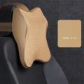 Car Neck Cushion Seat Pillow Headrest Lumbar Support for Back Pain Relief Office Chair Memory Foam Ergonomic Design.