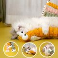 Cat Plush Chew Toy Plush Cushion Caterpillar Catnip Companionship Kitten Toy Cat Teaser Stick Interactive Cat Toy Supplies. 