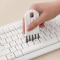 1pc Keyboard Cleaning Brush Bendable Cup Cover Groove Gap Brush. 