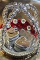 engagement ring platter/engagement ring holder/customize  ring holder/ring holder/silver cage shaped ring platter-without LED. 